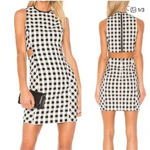 Rag & Bone Tahoe Dress Black and White Checkered Dress